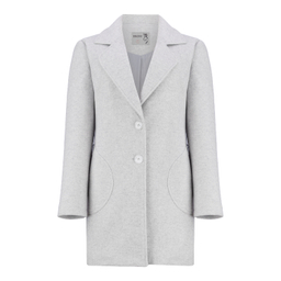 پالتو زنانه السانا مدل حمیرا کد 232603 رنگ طوسی روشن