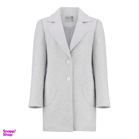 پالتو زنانه السانا مدل حمیرا کد 232603 رنگ طوسی روشن