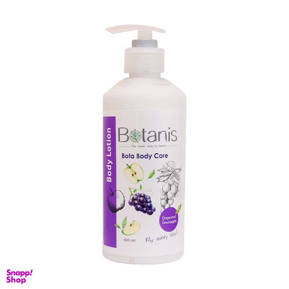 لوسیون بدن بوتانیس مدل Grape Seed & Green Apple حجم 400 میلی لیتر