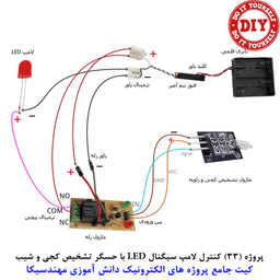 کیت آموزش الکترونیک مهندسیکا مدل 55 پروژه جامع دانش آموزی DIY+55