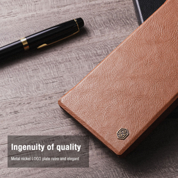 کیف کلاسوری نیلکین مدل Qin Pro Leather Case مناسب برای گوشی موبایل سامسونگ Galaxy S23 Ultra