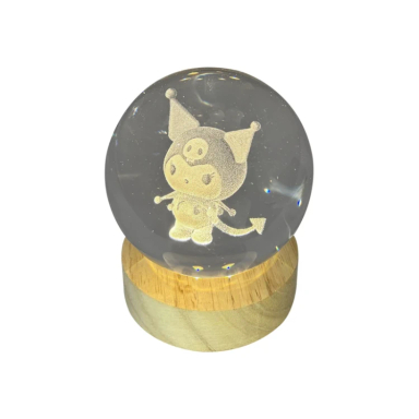 چراغ خواب گوی کریستالی طرح کرومی