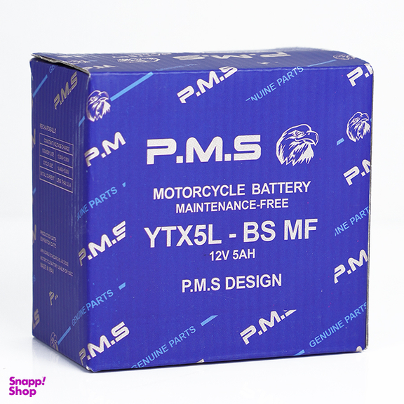 باتری موتورسیکلت پی ام اس مدل 5 آمپر ytx5l-bs mf مناسب کلیک و وگو