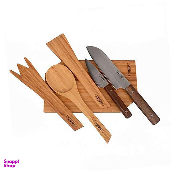 ست چاقو و لوازم آشپزی 6 تکه لایف کمپ مدل Life Camp 45810