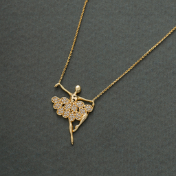 گردنبند طلا 18 عیار زنانه جواهری سون کد 2391