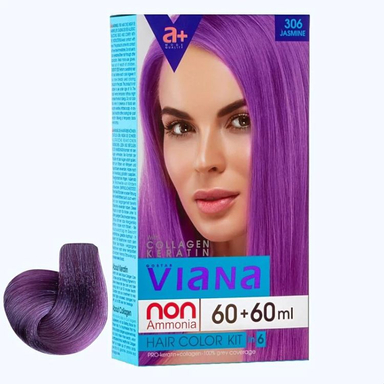کیت رنگ مو ویانا شماره 306 رنگ یاسی