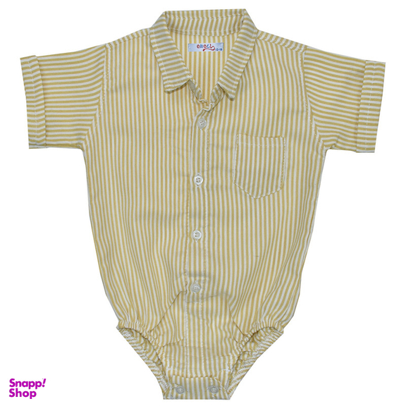 بادی آستین کوتاه نوزادی آنالی مدل راه راه کد 3