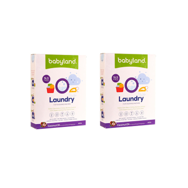 پودر صابون ماشین لباسشویی بیبی لند مدل laundry وزن 400 گرم مجموعه 2 عددی