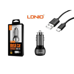 شارژر فندکی الدینیو مدل C503Q همراه با کابل usb-C