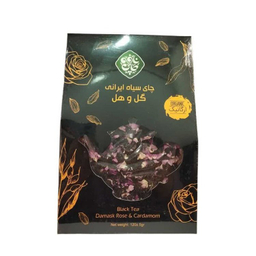 چای سیاه گل و هل ارگانیک نافه وزن 120 گرم