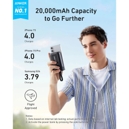 پاوربانک انکر مدل Zolo 30W A1689 ظرفیت 20000 میلی آمپر ساعت