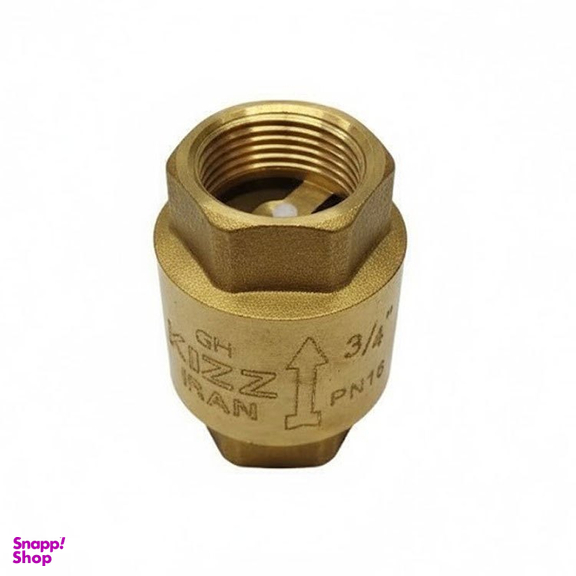 شیر یکطرفه فنری برنجی سایز 3/4 اینچ کد MT041