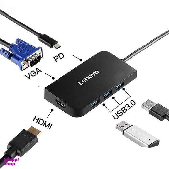 هاب 6 پورت USB-C لنوو مدل S706