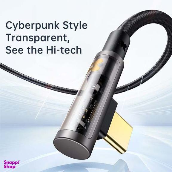 کابل تبدیل USB به USB-C مک دودو مدل CA-3381 90Transparent طول 1.8 متر