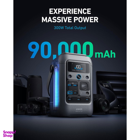 پاوربانک انکر مدل A1294 ظرفیت 90000 میلی آمپر