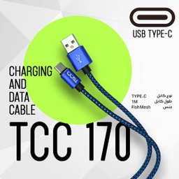 کابل شارژ Type-C تسکو مدل TC C170 طول 1 متر