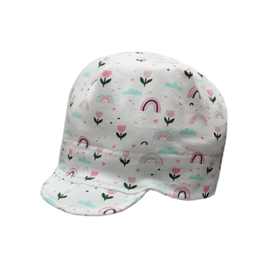 کلاه کپ دخترانه الایو مدل 6256 رنگ سفید