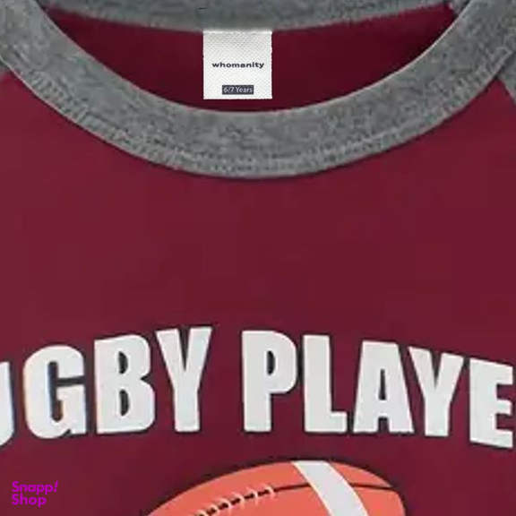 تی شرت آستین بلند پسرانه هومنیتی مدل WYKBTS3047-BGD