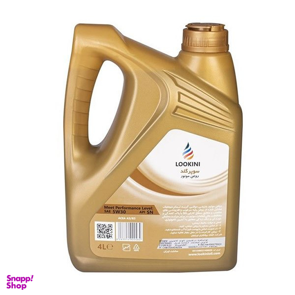 روغن موتور لوکینی مدل 5W40 API SN حجم 4 لیتر