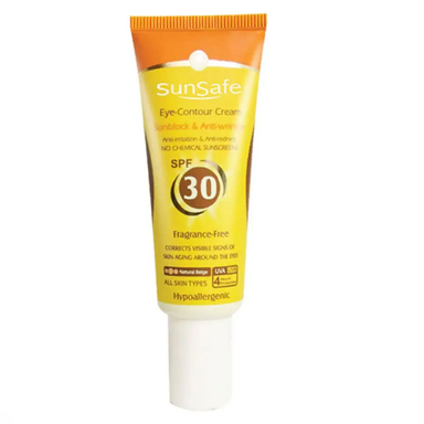 ضد آفتاب و کرم دور چشم سان سیف رنگ بژ طبیعی با SPF30