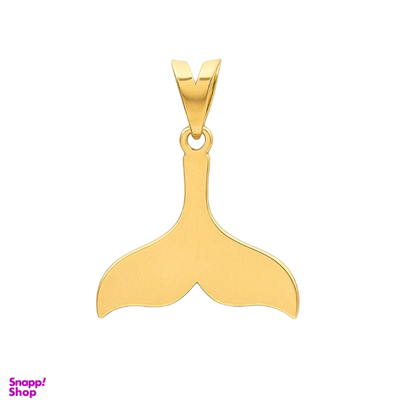 پلاک گردنبند طلا 18 عیار زنانه دیانا مدل دم وال کد 86