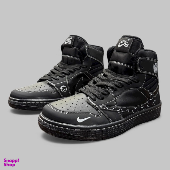 كتانی مردانه طرح نايكی مدل Jordan Travis كد J 540 رنگ مشكی