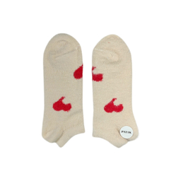 جوراب زنانه مچی پشمی طرح قلب کد 24243
