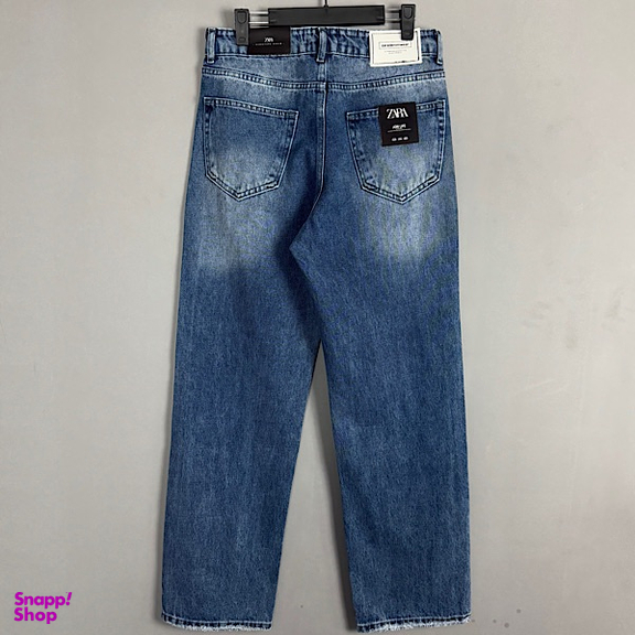 شلوار بگ مردانه طرح ZARA کد 3090 رنگ آبی