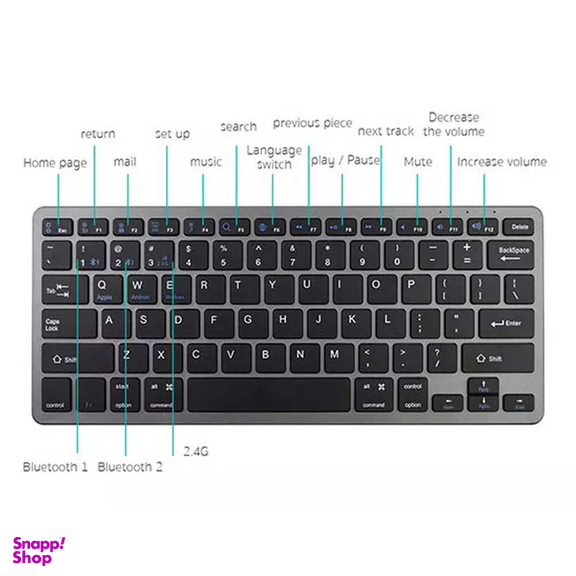 کیبورد و ماوس بیسیم کوتتسی مدل 84006