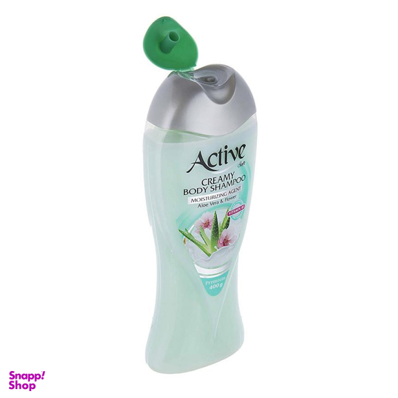 شامپو بدن کرمی اکتیو مدل Aloe Vera & Flower وزن 400 گرم