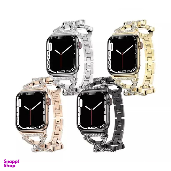 بند فلزی اپل واچ گرین لاین مدل Bello Jeweled Metal Band مناسب اپل واچ سایز 38 و 40 و 41 میلی متر
