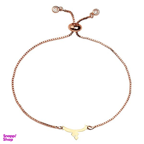 دستبند طلا 18 عیار دخترانه کرابو طرح حرف پ مدل Krd1411