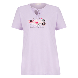 تیشرت راحتی زنانه کد 1021 رنگ بنفش