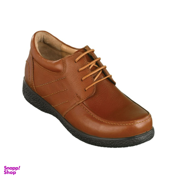 کفش چرم طبیعی مردانه شهپر کد ka1021 رنگ گردویی