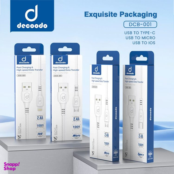 کابل تبدیل USB به Type-C دکودو کد DCB-001 طول 1 متر