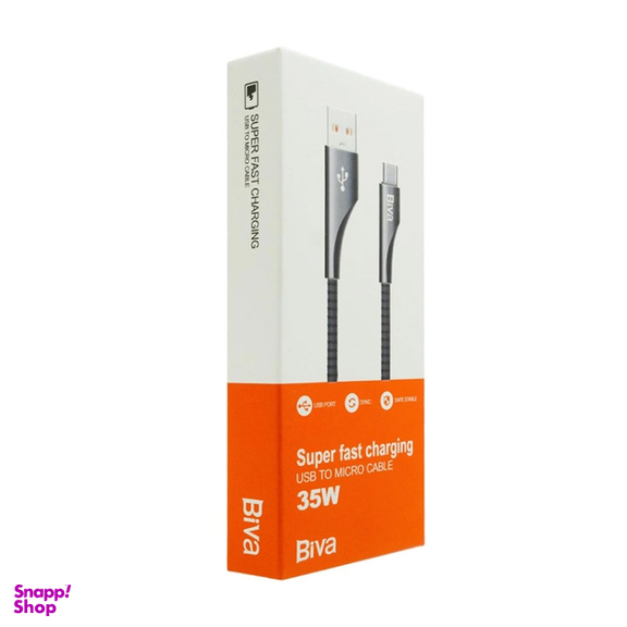 کابل دیتا USB به MicroUSB بیوا مدل 35W طول 1 متر