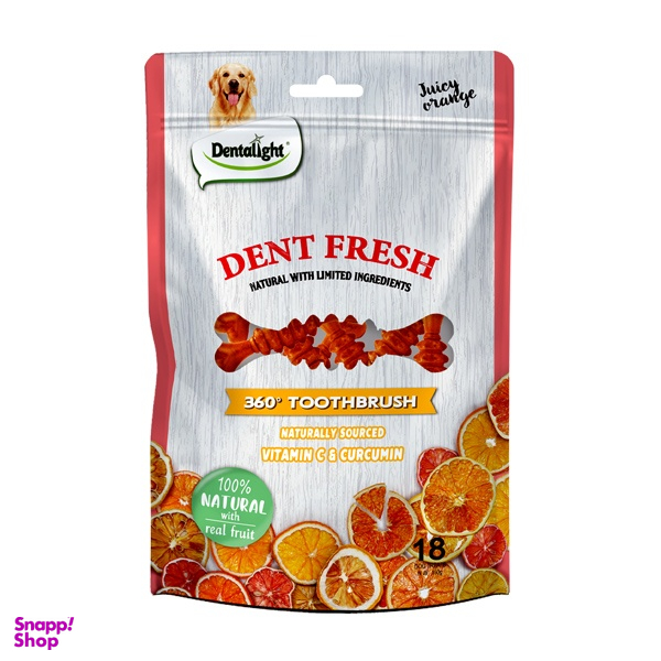 تشویقی سگ دنتالایت مدل PO DENT FRESH DIGIA sharjpet وزن 100 گرم