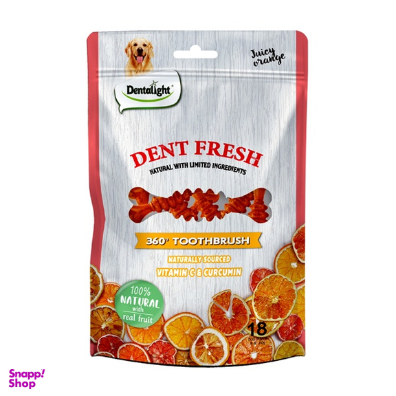 تشویقی سگ دنتالایت مدل PO DENT FRESH DIGIA sharjpet وزن 100 گرم