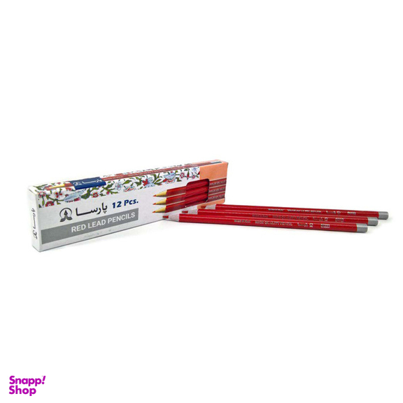 مداد قرمز پارسا مدل RED بسته 12 عددی