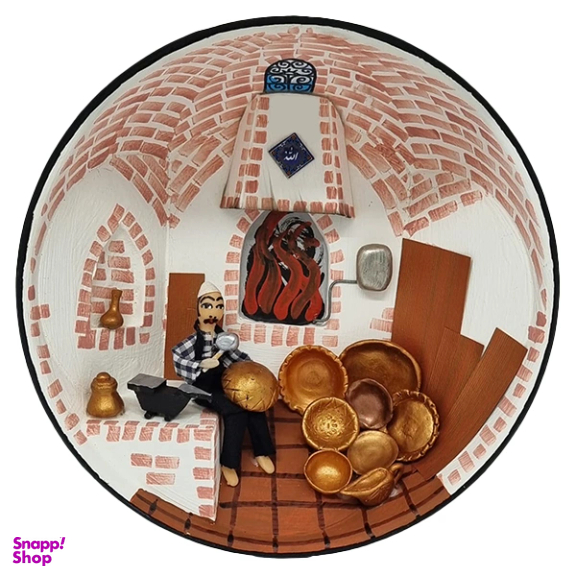 کاسه دیوار کوب حجیم سازی شده طرح مسگری کد TP-1023-0182-00