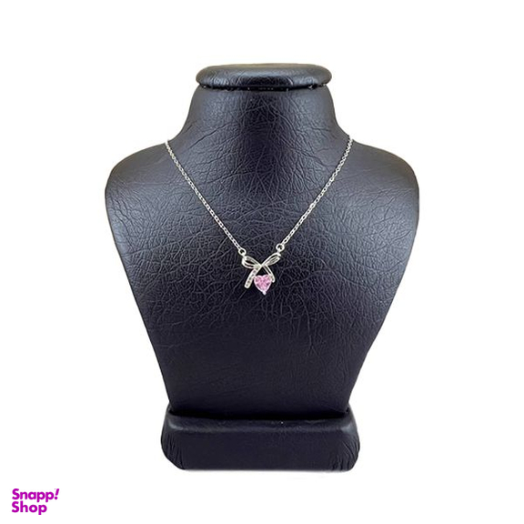 گردنبند نقره زنانه سواروسکی مدل پاپیون قلب ریز کد 99877845