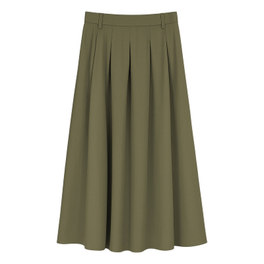 دامن پلیسه دار زنانه مدل آیسن کد M5181 رنگ سبز سدری