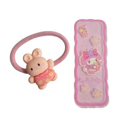 گیره سر و کش موی دخترانه طرح های کیوت مای ملودی کد 135 رنگ صورتی