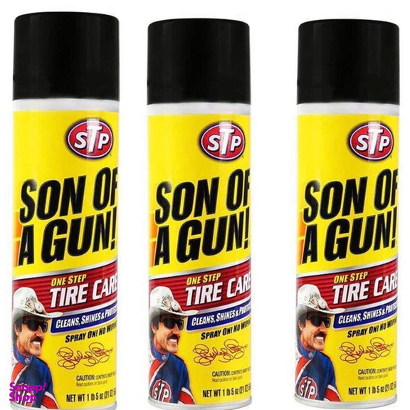 اسپری تمیز کننده لاستیک خودرو اس تی پی کد stp3 حجم 650 میلی لیتر بسته 3 عددی