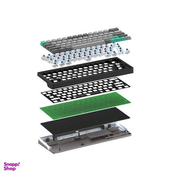 کیبورد گیمینگ فنتک کد Atom pro63 MK912 Blue Switch