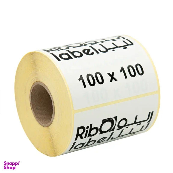 برچسب لیبل کاغذی 100 در 100 تک ردیفه رول 1000 تکه