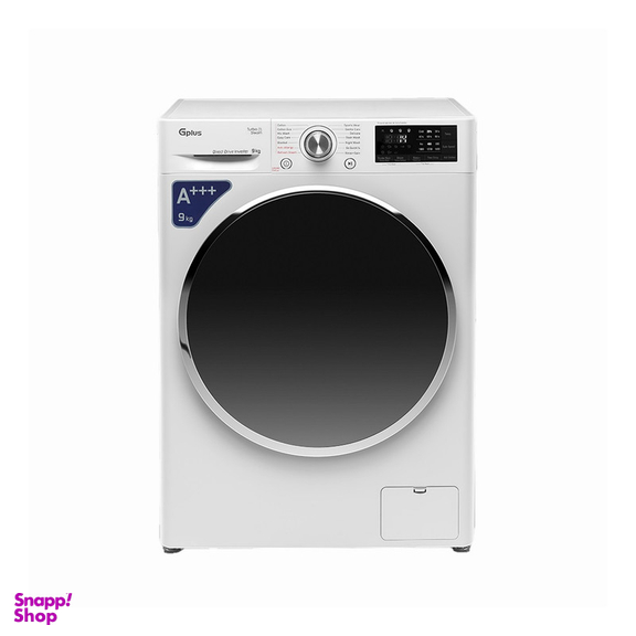 ماشین لباسشویی اتوماتیک جی پلاس مدل GWM-M990W ظرفیت 9 کیلوگرم