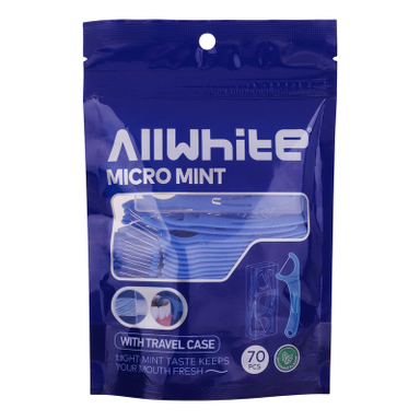 نخ دندان آل وایت مدل micro mint بسته 70 عددی