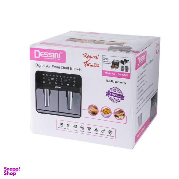 سرخ کن بدون روغن دسینی مدل دو قلو DK-4242