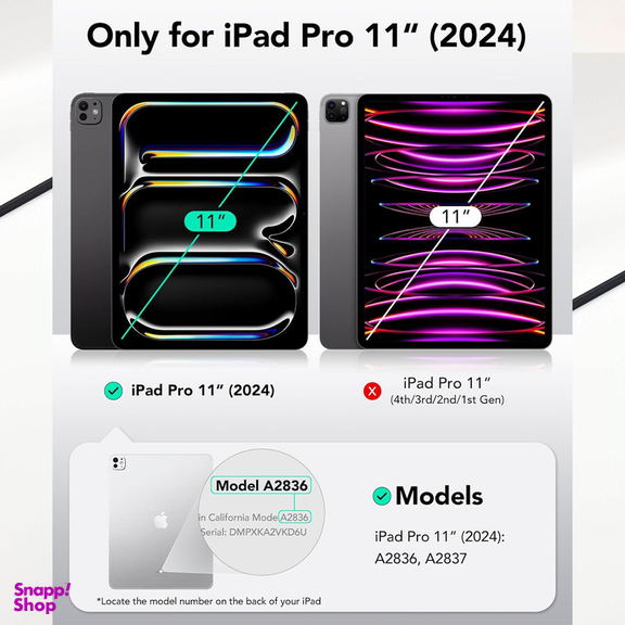 کاور تبلت سامورایی مدل Fortex مناسب برای iPad Pro 11 2024